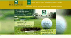 Desktop Screenshot of marltongolf.com