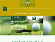 Tablet Screenshot of marltongolf.com